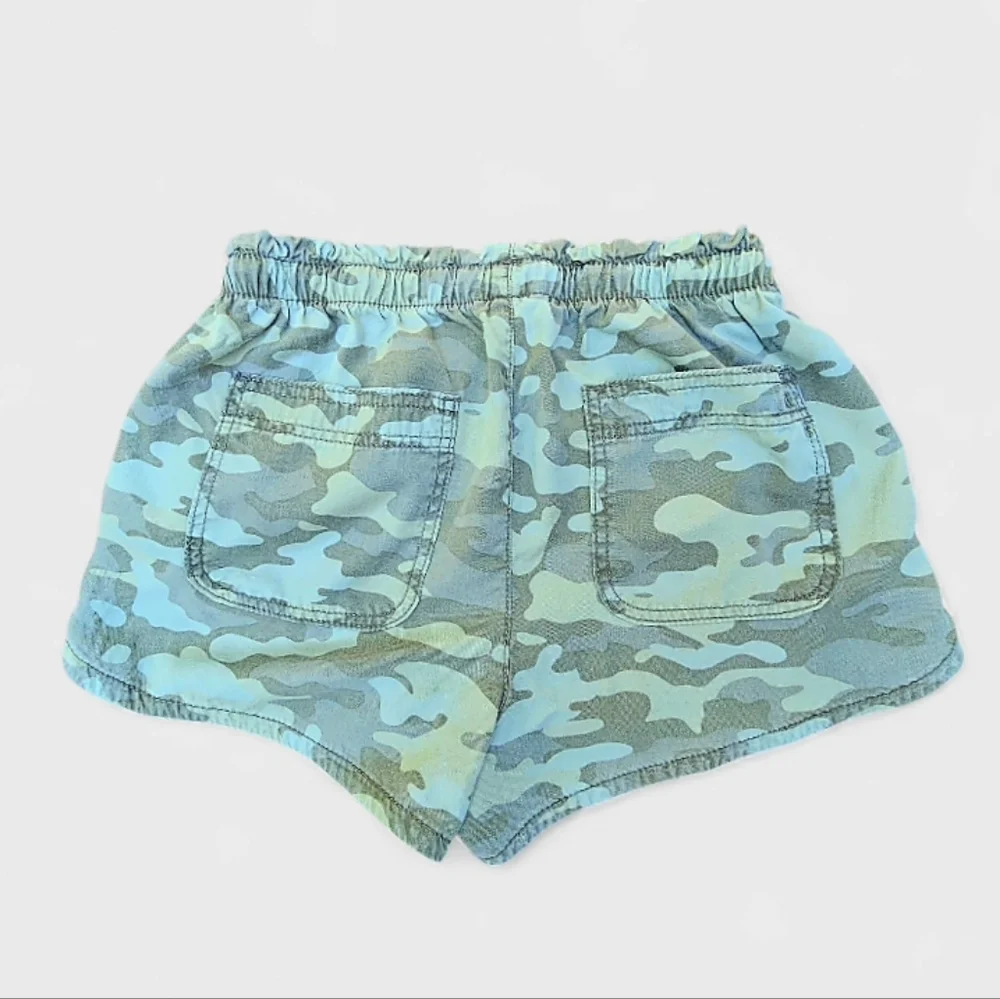 American Eagle Outfitters Camo Athletic Shorts In Khaki Olive Camouflage, Size S - Picture 2 of 5